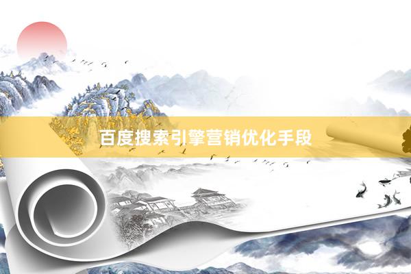 百度搜索引擎营销优化手段